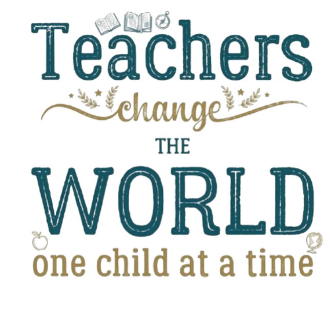 Teacher name elegant quote modern white frame briefbogen (Von Creator hochgeladen)