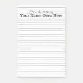 Teacher nennen Penmanship auf Schreibtisch Post-it Klebezettel (Vorderseite)