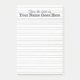 Teacher nennen Penmanship auf Schreibtisch Post-it Klebezettel