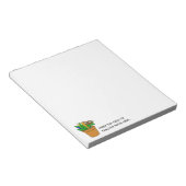 Teacher Notepad with Name Personalization Notizblock (angewinkelt)