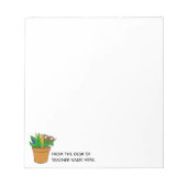Teacher Notepad with Name Personalization Notizblock (Vorderseite)