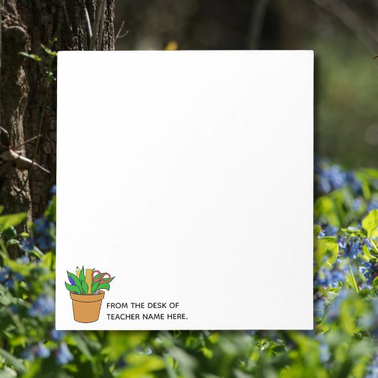 Teacher Notepad with Name Personalization Notizblock