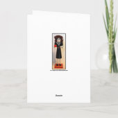 Teacher Nutcracker Happy Birthday Karte (Rückseite)