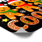 Teacher Of Smart Cookies Funny Gingerbread Teacher Poster (Ecke)