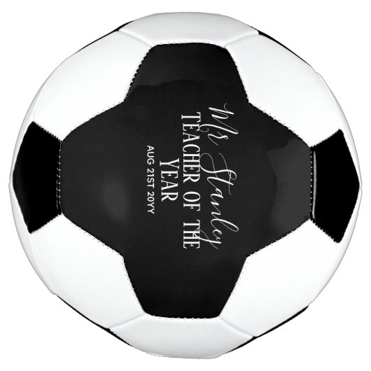 Teacher of the Year Personalized Modern Text Gift Fußball (Gedreht)