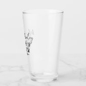 Teacher of the Year Personalized Modern Text Gift Glas (Links)