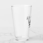 Teacher of the Year Personalized Modern Text Gift Glas (Rechts)