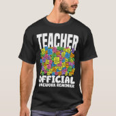 TEACHER - OFFICIAL HOMEWORK REMINDER T-Shirt (Vorderseite)