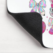 Teacher Ostercoquette Bow Bunny Happy Osterwoom Mousepad (Ecke)