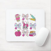 Teacher Ostercoquette Bow Bunny Happy Osterwoom Mousepad (Mit Mouse)
