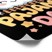 Teacher Pajama Day Shirt, Funny Cloud Sleever Scho Poster (Ecke)