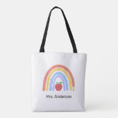 Teacher Pastel Colored Rainbow Tasche (Rückseite)