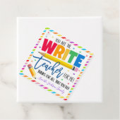 Teacher Pencil Geschenketiketten Geschenkanhänger (Beispiel)