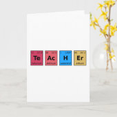 Teacher Periodic Table Karte (Gelbe Blume)