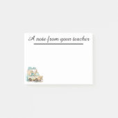 Teacher Personalized for Elementary teachers Post-it Klebezettel (Vorderseite)