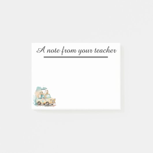 Teacher Personalized for Elementary teachers Post-it Klebezettel (Vorderseite)