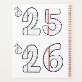 Teacher Planner with Notebook Paper Initial Planer (Rückseite)
