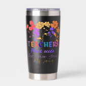 Teacher plant seed personalized teacher's day thermobecher (Rückseite)