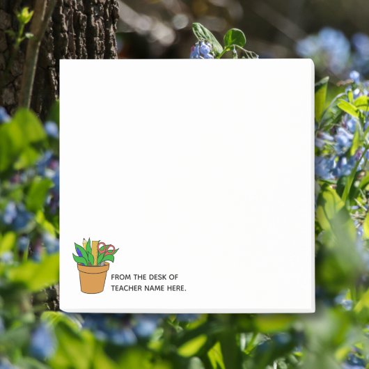 Teacher Post-It Notes with Name Personalization Klebezettel