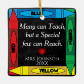 Teacher Quote #2 - Personalisieren Keramikornament (Vorderseite)
