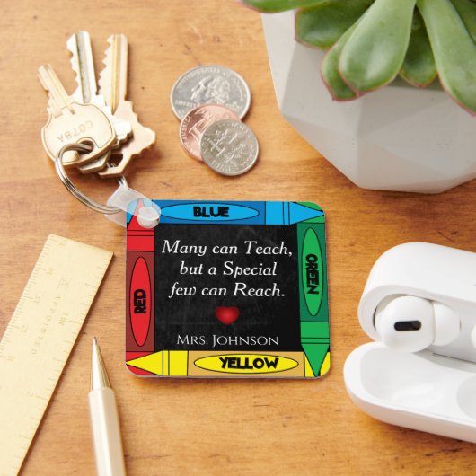 Teacher Quote #2 - Personalisieren Schlüsselanhänger (Schreibtisch)