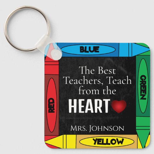 Teacher Quote #3 - Personalisieren Schlüsselanhänger (Vorderseite)