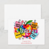 Teacher Quote Dankeskarte (Vorne/Hinten)