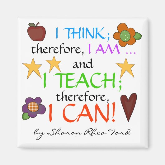 Teacher Quote Magnet (Vorne)