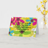 Teacher Rente Card Henry Adams Quote Karte (Gelbe Blume)