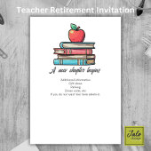 Teacher Rente Colorful Nostalgie Classic Einladung