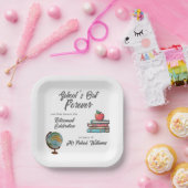 Teacher Rente Colorful Nostalgie Classic Pappteller (Party)