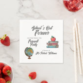 Teacher Rente Colorful Nostalgie Classic Serviette (Beispiel)