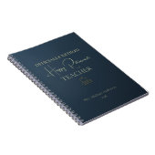 Teacher Retirement Gift Officially Retired Notizblock (Rechte Seite)