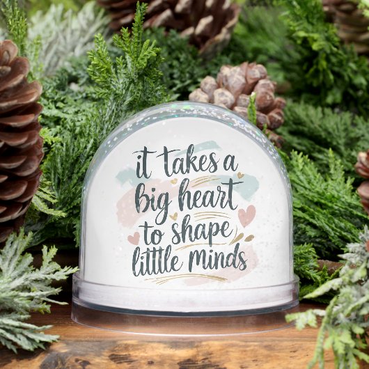 Teacher Snow Globe Gift – It Takes a Big Heart to Schneekugeln (Winter)