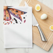 Teacher Spooky Halloween Geschirrtuch (Viertel Falte)