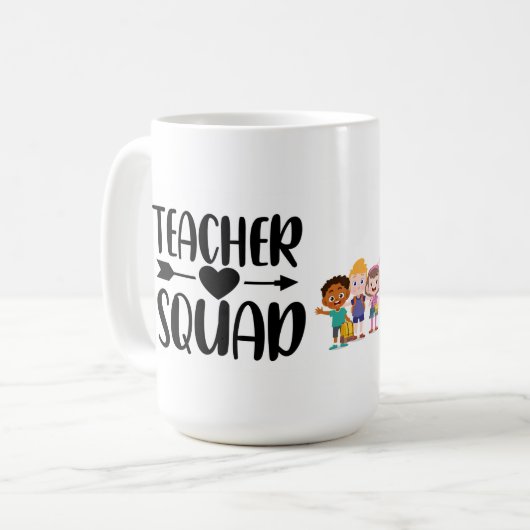 Teacher Squad Kaffeetasse (Vorderseite Links)