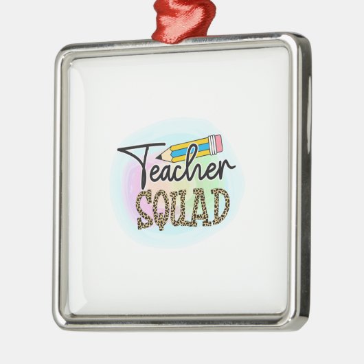 Teacher Squad Ornament Aus Metall (Links)