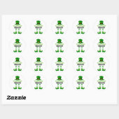 Teacher Squad St. Patrick's Day Runder Aufkleber (Blatt)