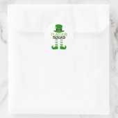 Teacher Squad St. Patrick's Day Runder Aufkleber (Tasche)