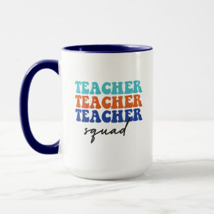 Teacher Squad Wordart Tasse