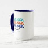 Teacher Squad Wordart Tasse (Vorderseite Links)