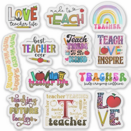 Teacher Stickers Aufkleber (Vorderseite)