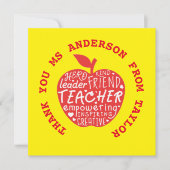 Teacher Stickers - BEST Quotes Apple (Vorderseite)