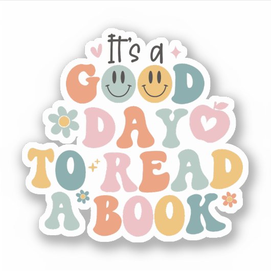 Teacher Stickers, It's a Good Day to Read a Book Aufkleber (Vorderseite)