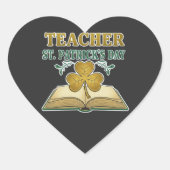 Teacher & Student Class of 2026 - Knowledge is Lig Herz-Aufkleber (Vorderseite)