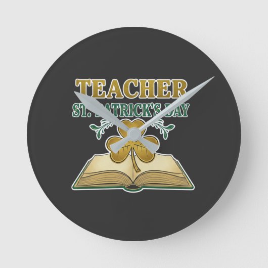 Teacher & Student Class of 2026 - Knowledge is Lig Runde Wanduhr (Vorderseite)