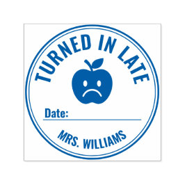 Teacher Student Late Feedback Sad Face Permastempel