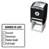 Teacher Student Late Grading Checklist Permastempel (Beispiel)