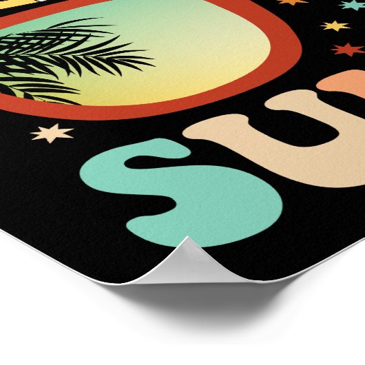 Teacher Students Goodbye 9th Grade Hallo Sommer Poster (Ecke)