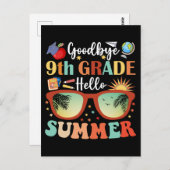 Teacher Students Goodbye 9th Grade Hallo Sommer Postkarte (Vorne/Hinten)